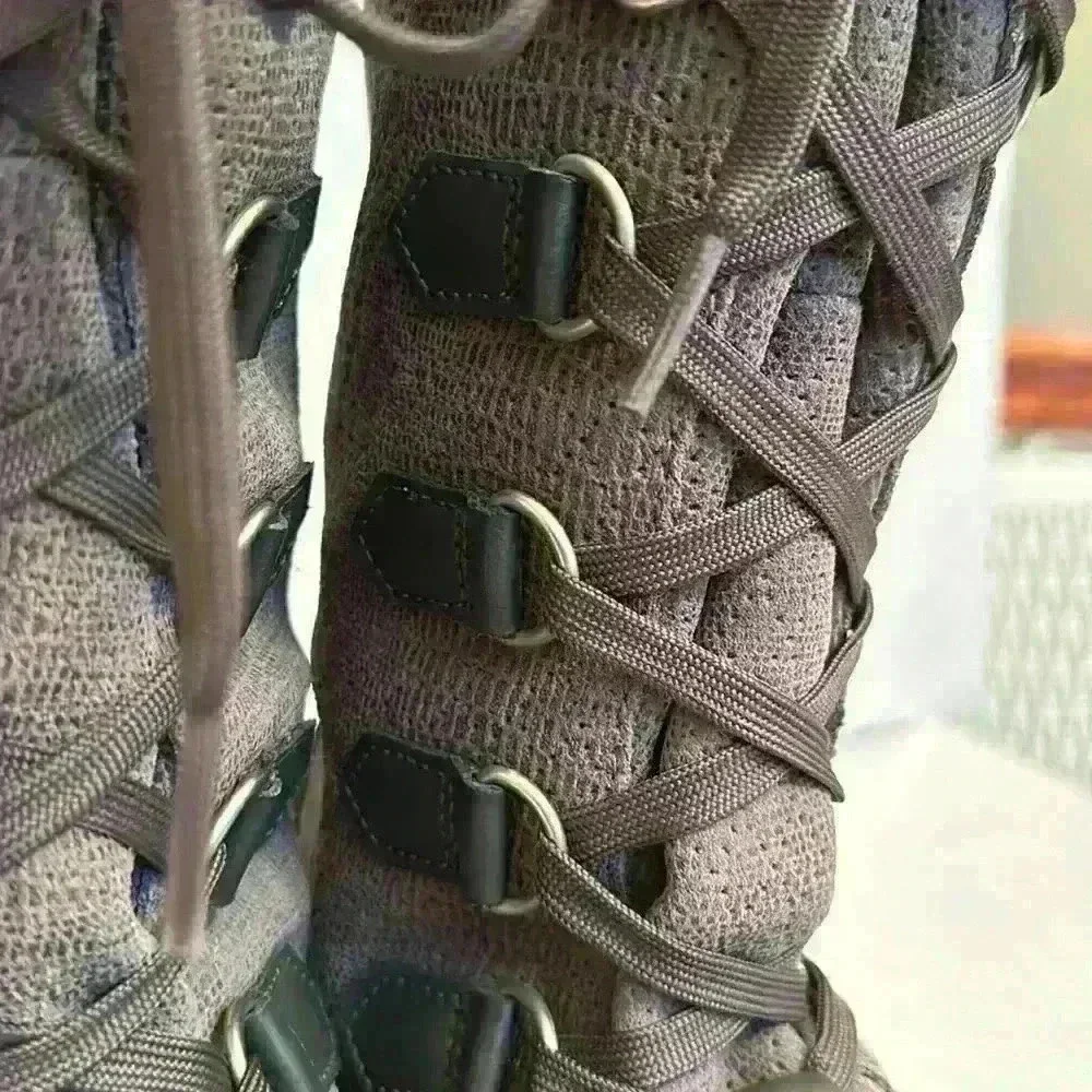 Sorel Women's Tivoli Boot Waterproof Snow Winter Gray Leather Mid Lace Up Size 7